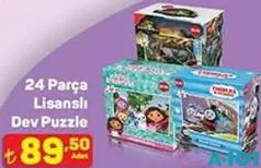 LİSANSLI 24 PARÇA DEV PUZZLE fiyat ve kampanya bilgisi